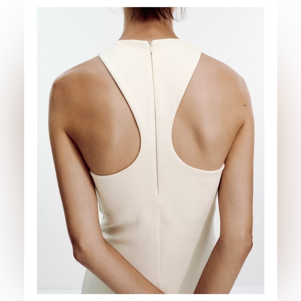 Zara HALTER INTERLOCK‎ DRESS - Picture 3 of 3